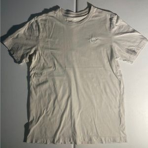 Cream Nike Logo Tee